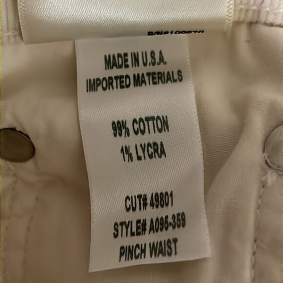 Agolde Corduroy 90s Straight Leg Pants Cream Size 25 - Picture 10 of 10